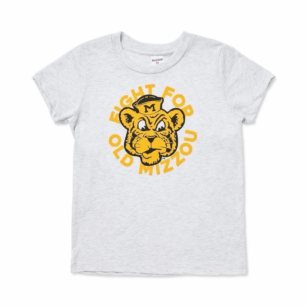 CHARLIE HUSTLE FIGHT FOR OLD MIZZOU KID'S TEE NWT SIZE 10